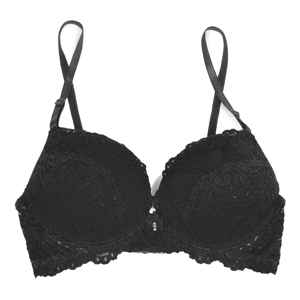 Smart & Sexy 2 bras black lace and Red Lace Bra